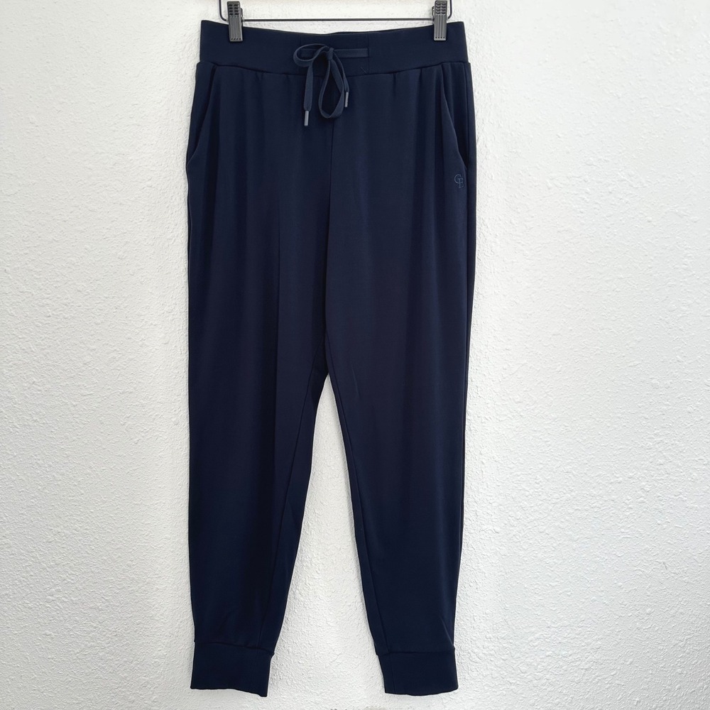 Cozy Earth Bamboo Joggers Women Small Navy High Rise Stretch Loungewear